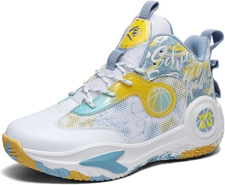2023 Running Shoes Men's Shoes Sports Shoes Outdoor Shoes Basketball Shoes Training Shoes Sneakers (6,Yellow)