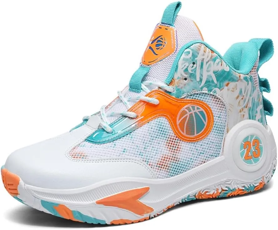 2023 Running Shoes Men's Shoes Sports Shoes Outdoor Shoes Basketball Shoes Training Shoes Sneakers (8.5,Orange)