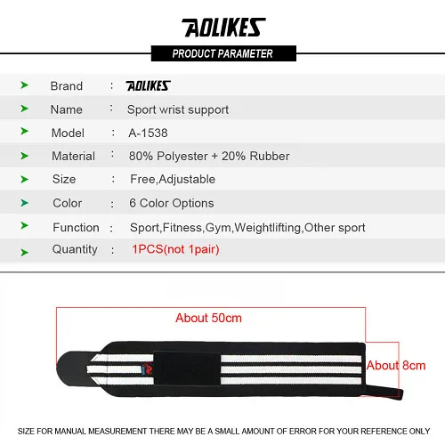 Aolikes Weightlifting Wrist Supports