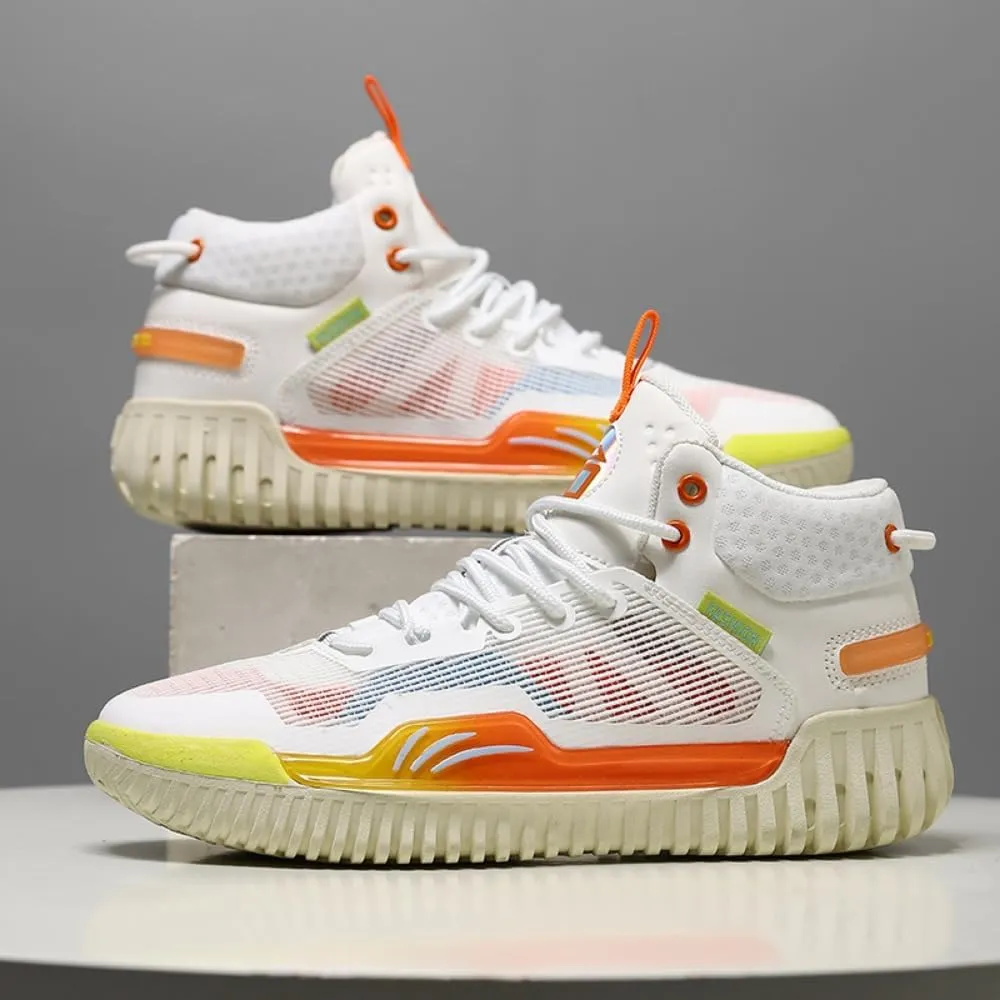 Autumn Men's Shoes Running Shoes Basketball Shoes Training Shoes Sneakers(White,10)