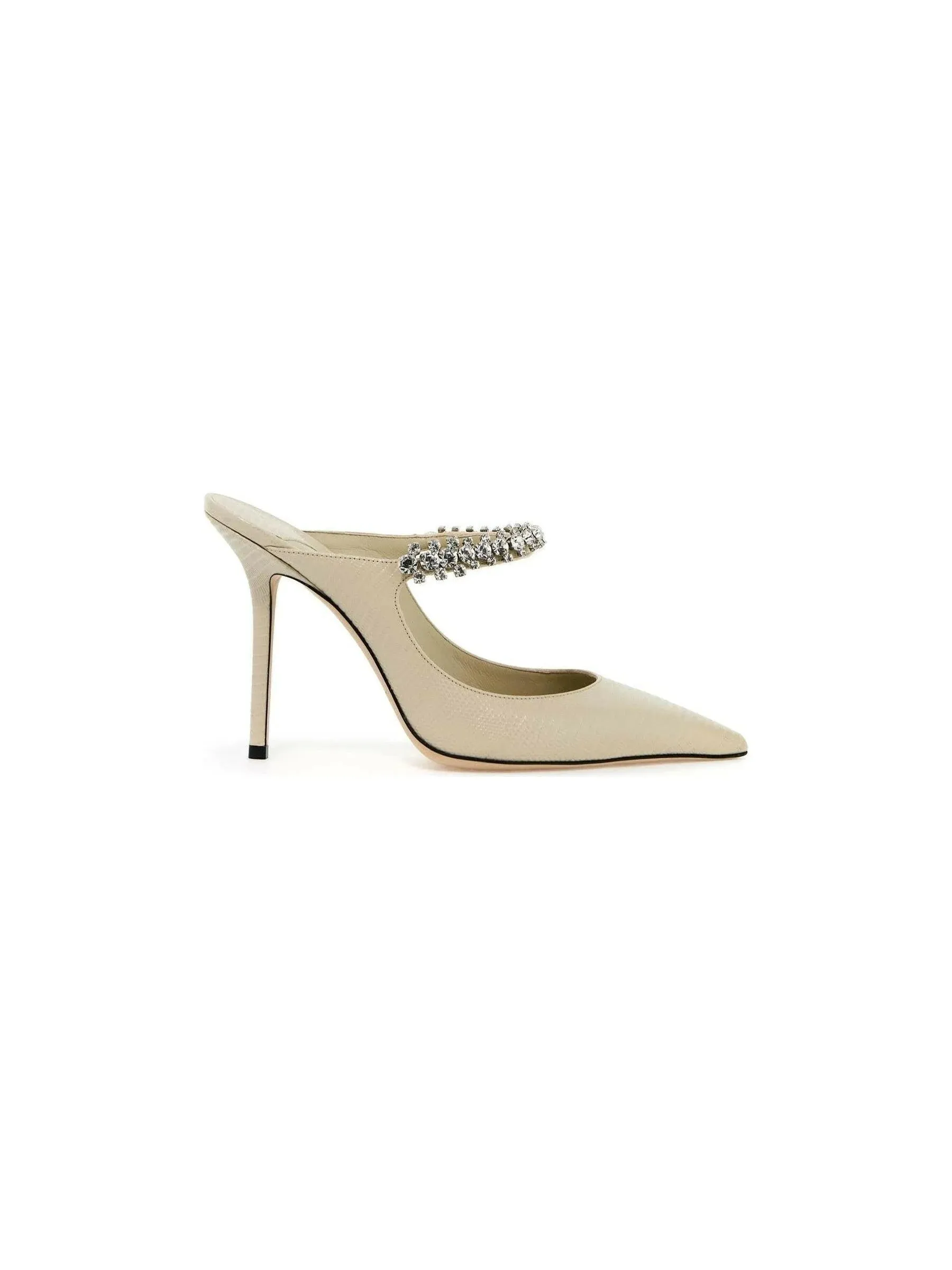Bing 100 Lizard Embossed Leather Mules