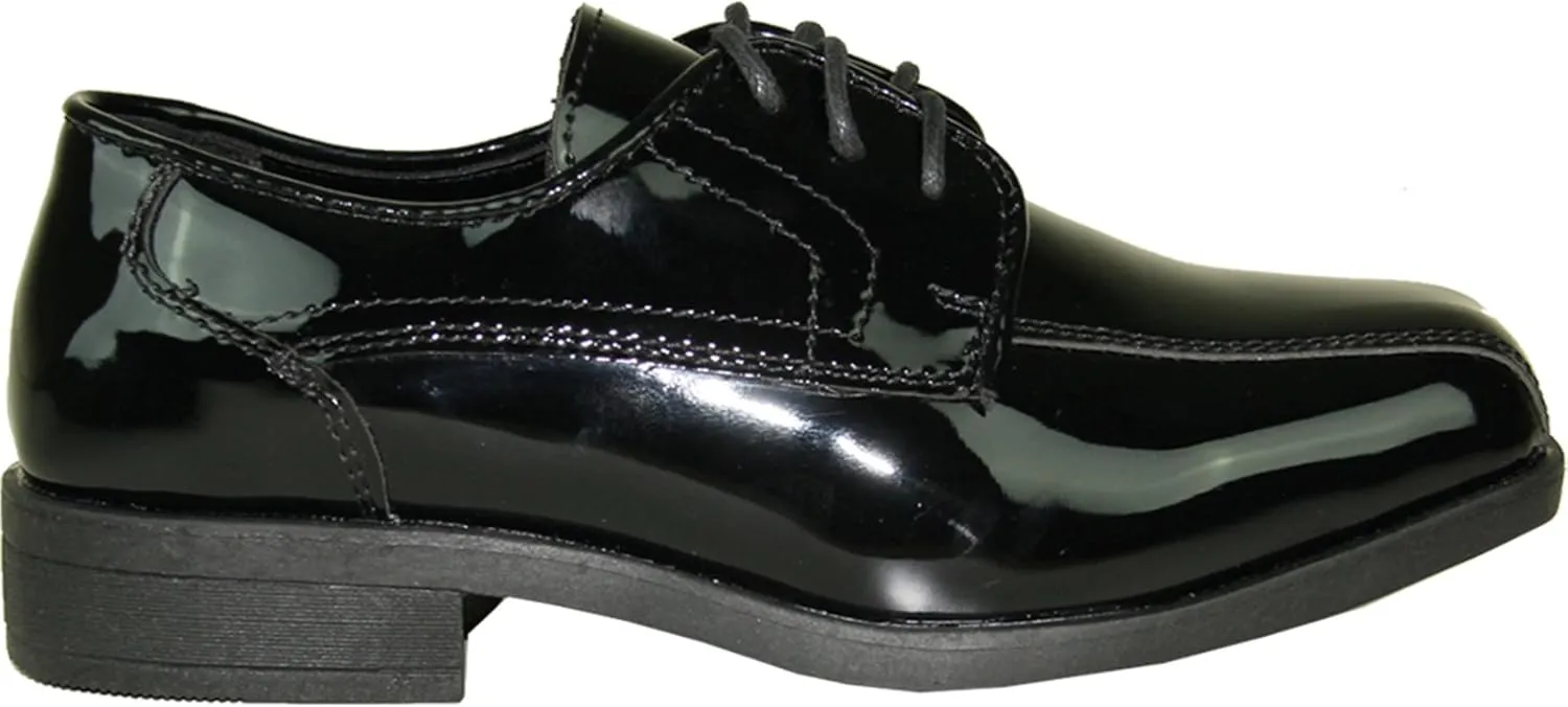 Boy Dress Shoe JY02KID Double Runner Tuxedo for Wedding, Prom and Formal Event