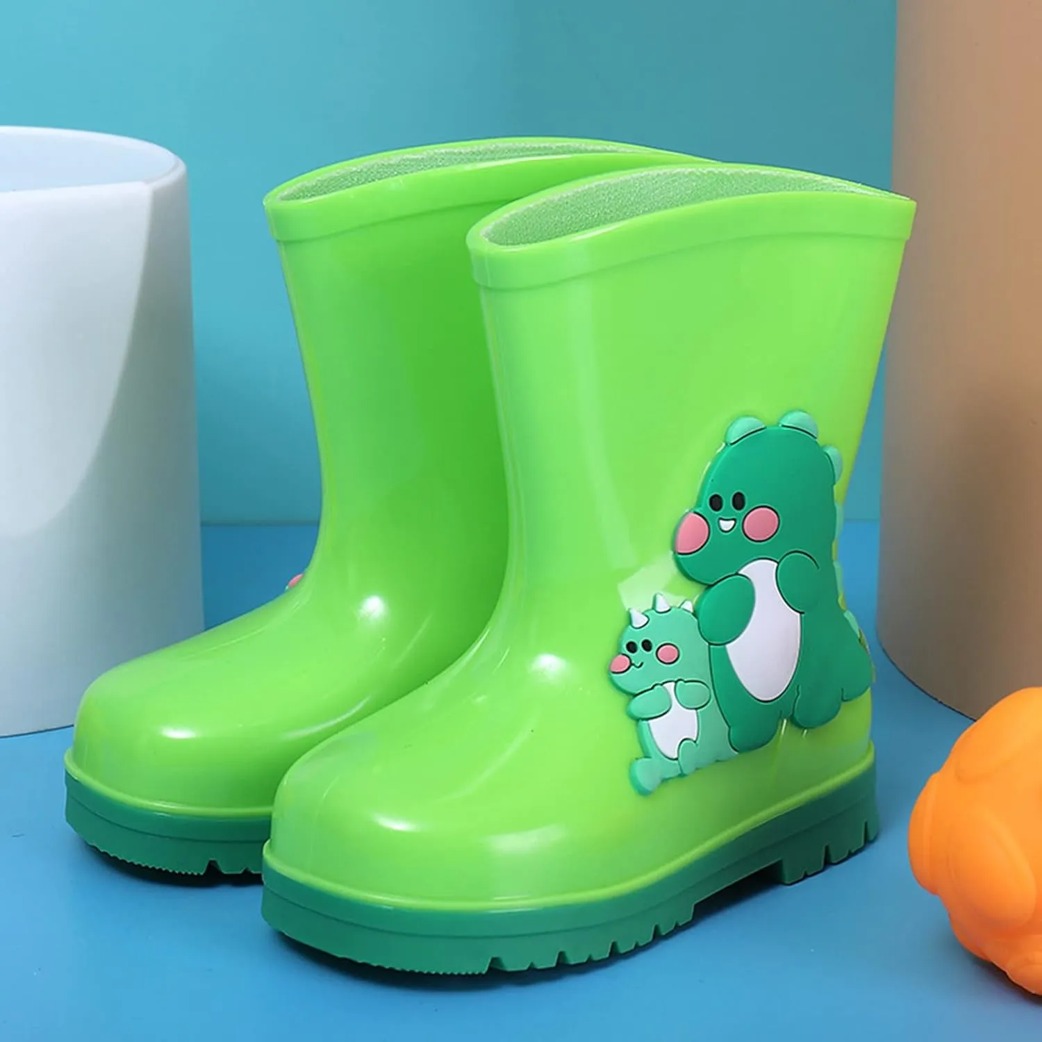 Children Rain Boots Comfortable Wrapped Cartoon Children Rain Shoes Girls High Heel Shoes