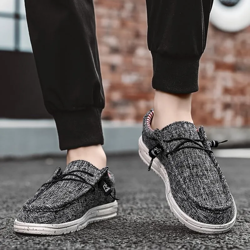 Comfy Trendy Slip-On Loafers - Breathable, Non-Slip, Casual Sneakers for Men's Outdoor Activities with Soft Insoles and Easy Slip-On Design