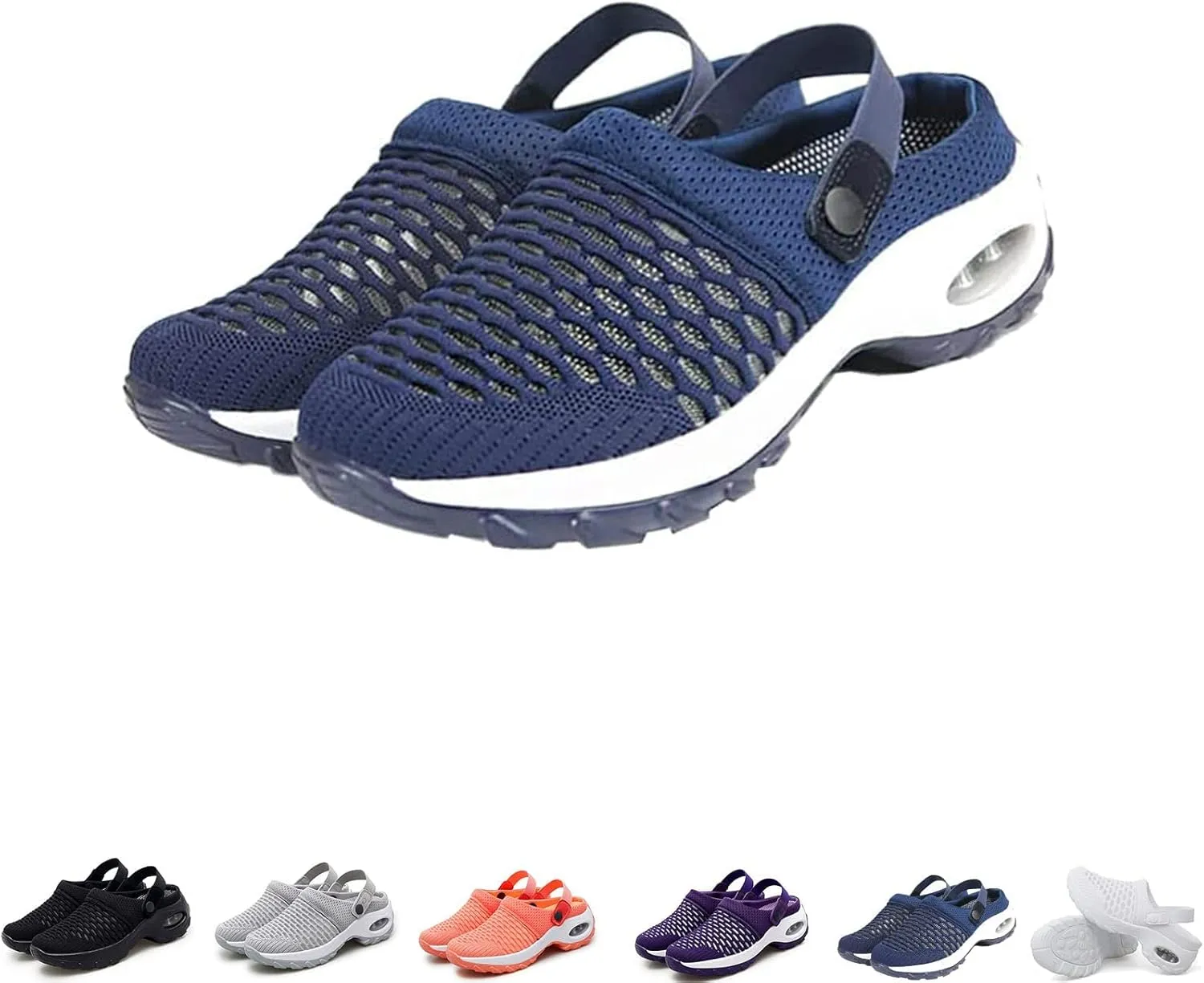 Diabetic Walking Air Cushion Orthopedic Slip-On Shoes,Women Air Cushion Slip-on Orthopedic Walking Shoes with Good Arch Support