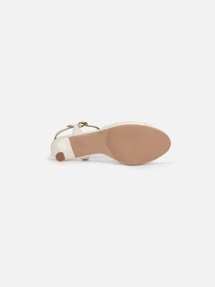 EP YAYING Elegance Ankle Strap Fish Mouth Sandal