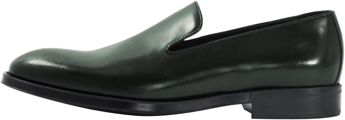 FSJ Men's Classic Slip-On Dress Loafers, Smooth Leather Comfort Casual Formal Shoes for Wedding, Church, Office, Prom, Breathable Driving Loafer Size 4-16 US