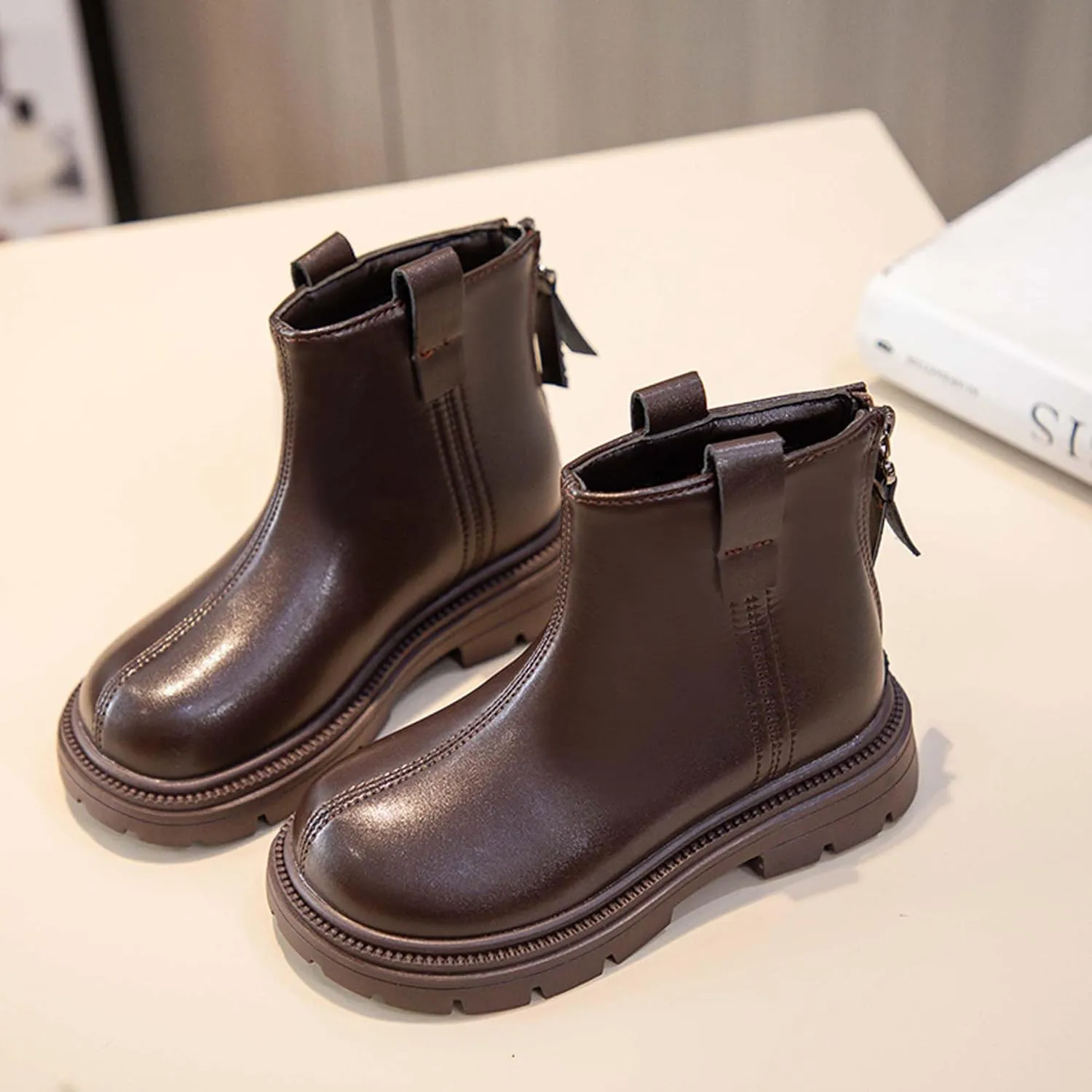 Girls Fashion Casual Boots Classic Combat Boots Comfortable Girls Ankle Boots Outdoor Walking Boots