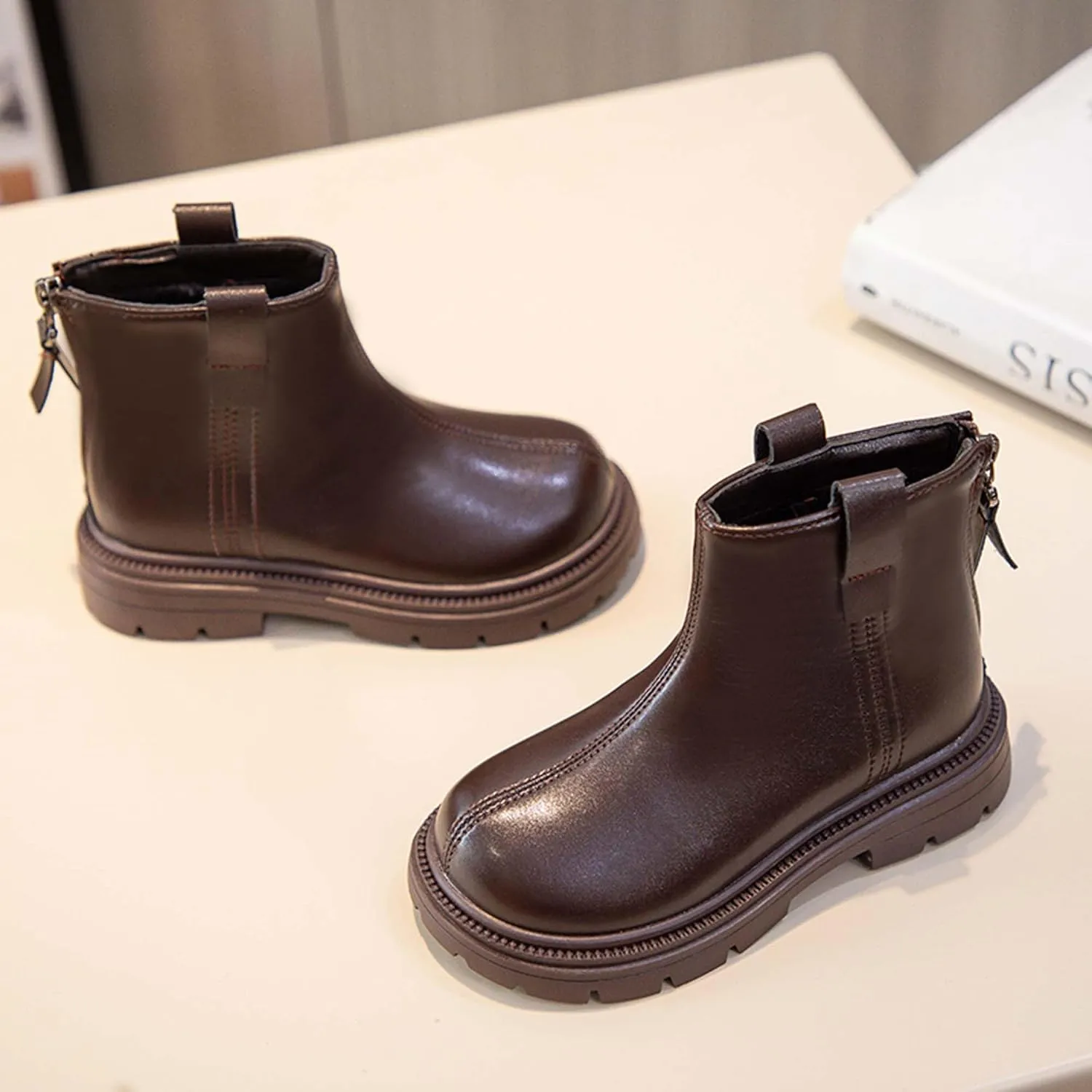 Girls Fashion Casual Boots Classic Combat Boots Comfortable Girls Ankle Boots Outdoor Walking Boots