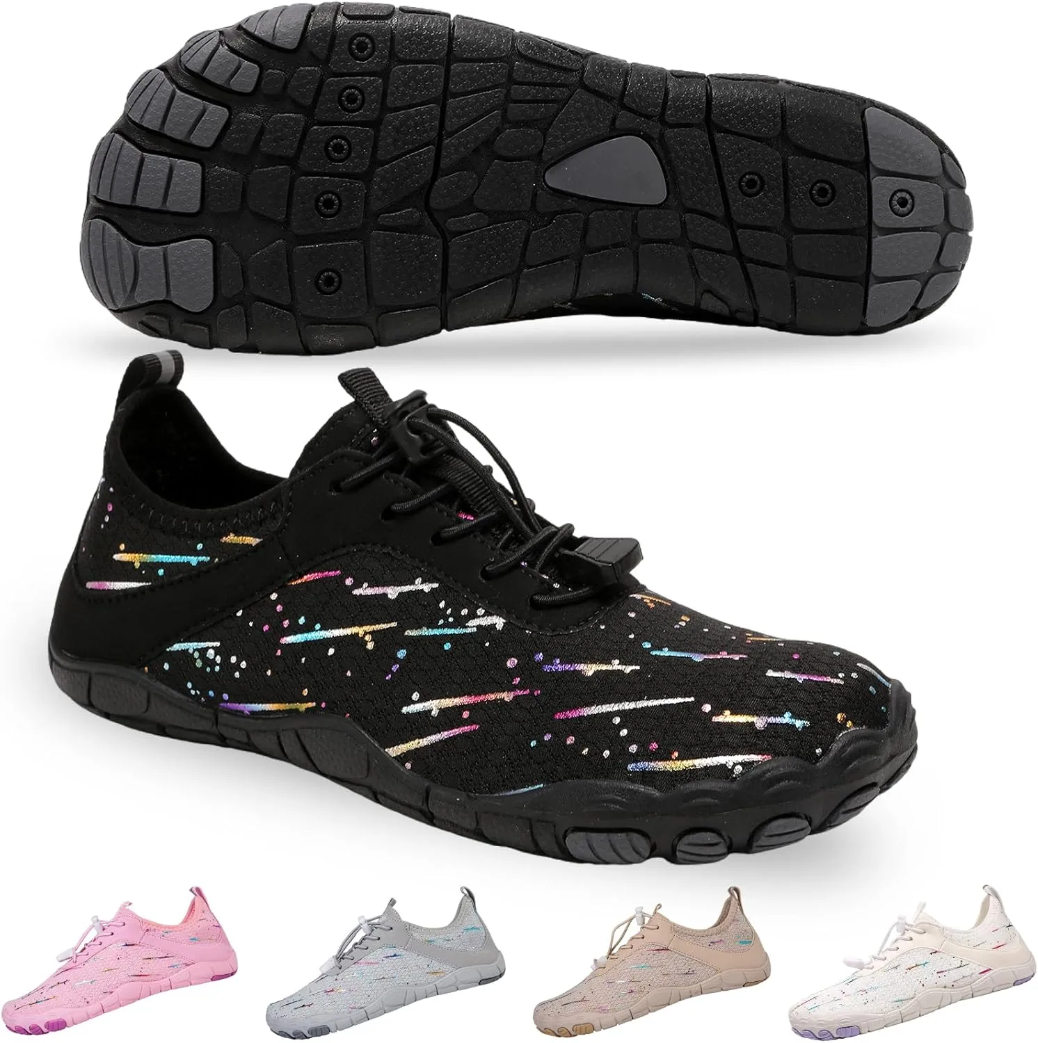 Hike Barefoot Shoes for Women Men, Breathable Non-Slip Athletic Footwear, Wide Toe Water Shoes for Hiking, Non-Slip Neuropathy Shoes for Women Men, Grounded Comfort wear