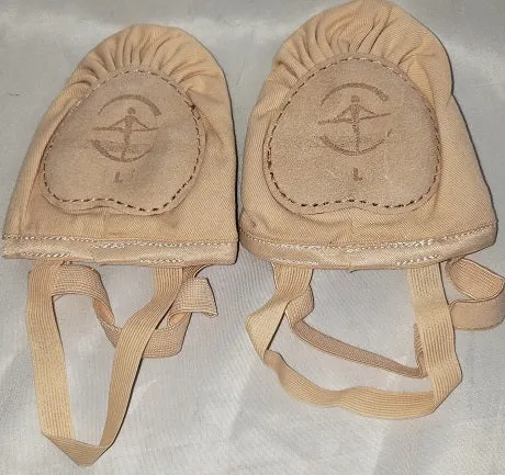 Isha -- Half Sole Ballet Shoe -- Dark Pink