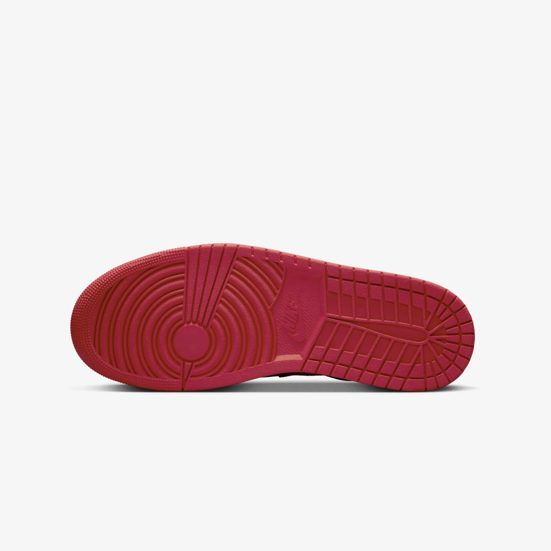 Jordan | AIR JORDAN 1 MID { BLACK/FIRE RED-WHITE
