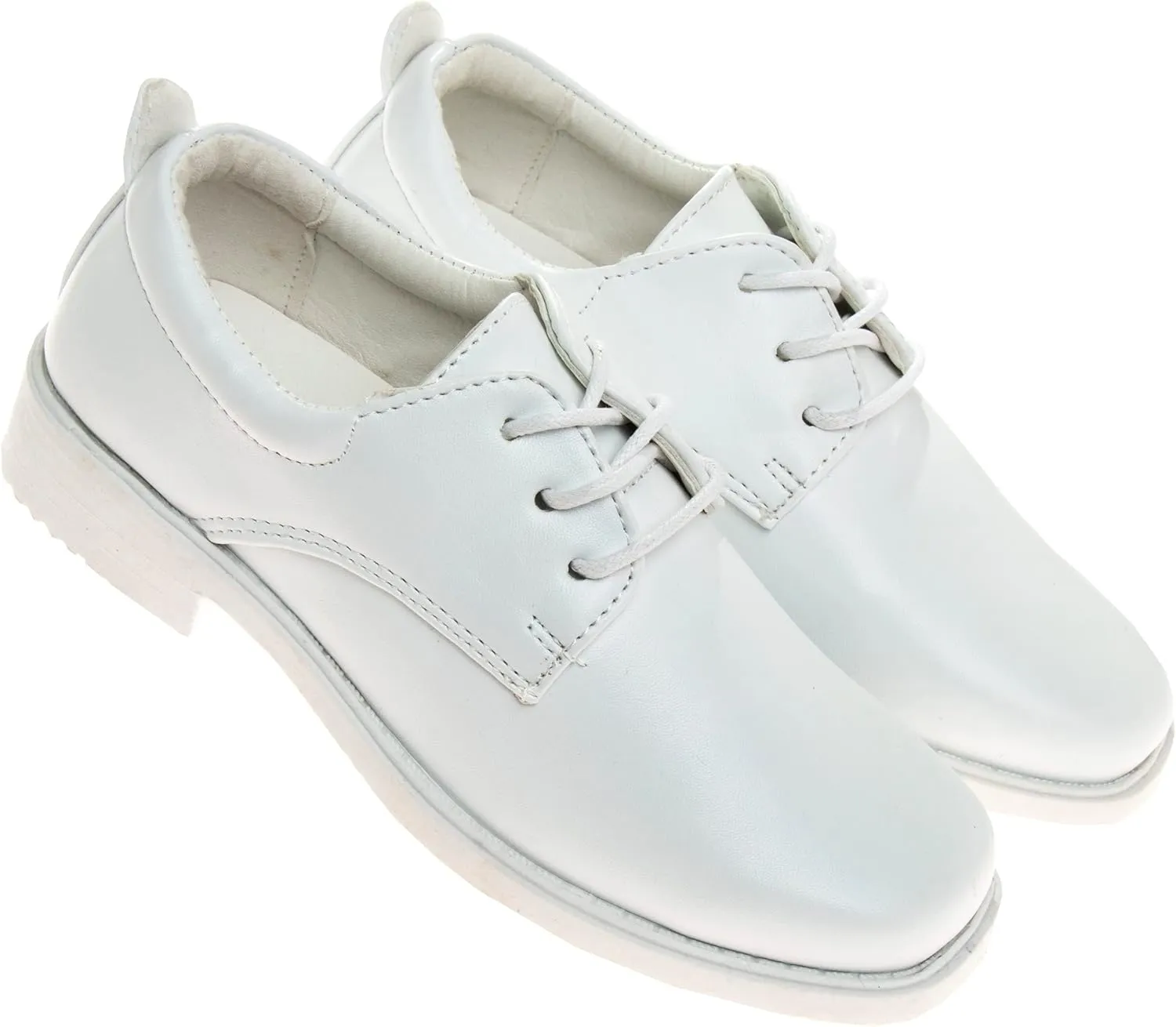 Josmo Boys Classic Comfort Oxford Shoe - Wing Tip Formal Dress Shoes lace up - Black/Brown (Sizes: 7-10 Toddler / 11-2 Little Kid / 3-6 Big Kid)