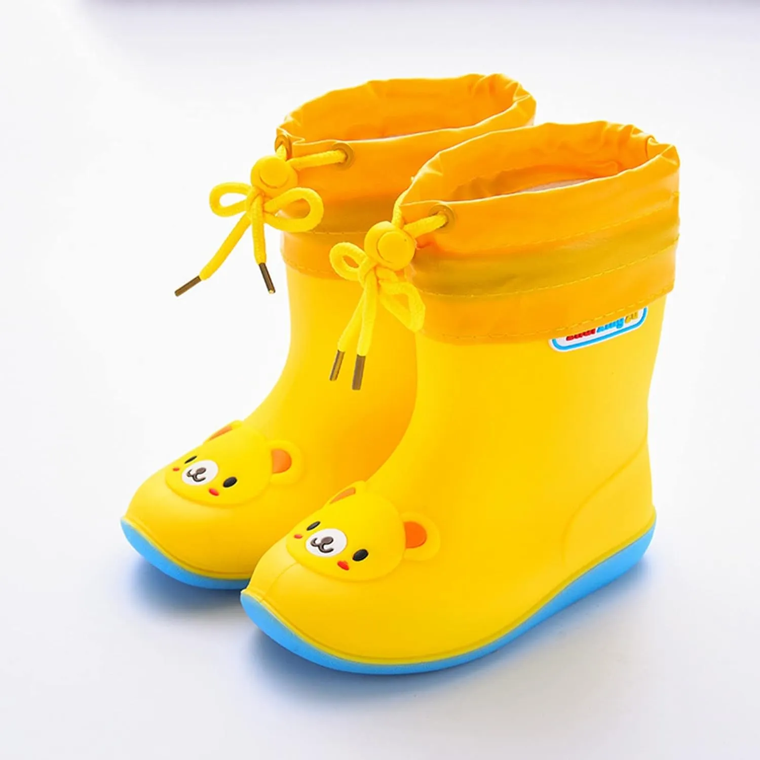 Kids Rain Boots for Girls Boys Waterproof Toddler Cute Cartoon Insulated Rubber boots with Adjustable Closure