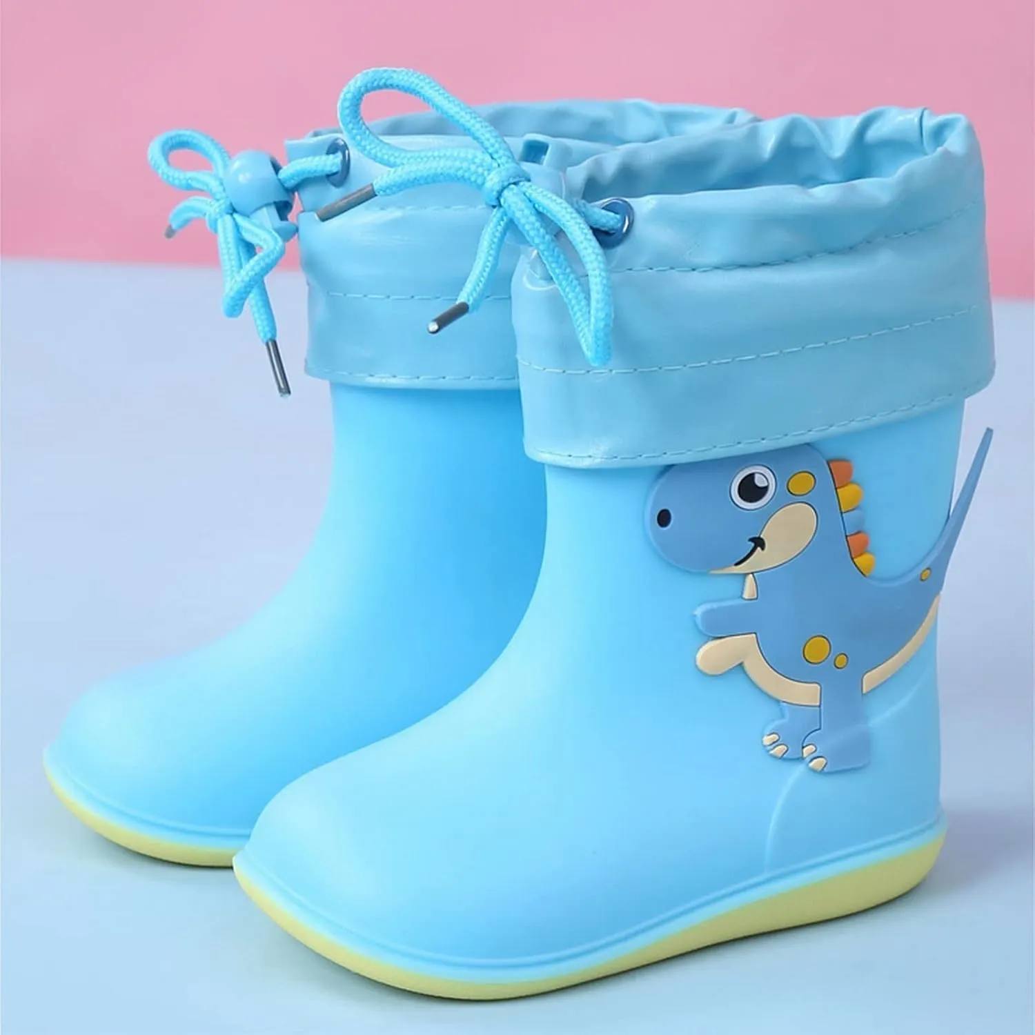 Kids Rain Boots Toddler Non Slip Rain Shoes Children Waterproof Boots for Boys Girls Lightweight Rubber Boots