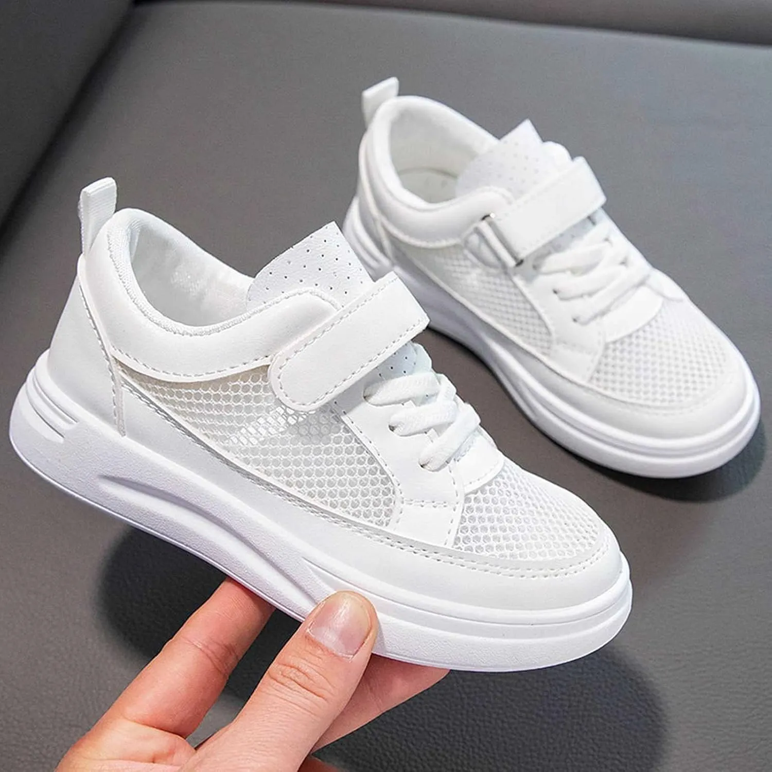 Kids Running Shoes Spring and Summer New Mesh Breathable Non Slip Children's Casual Sports Shoes Non-Slip Walking Shoes