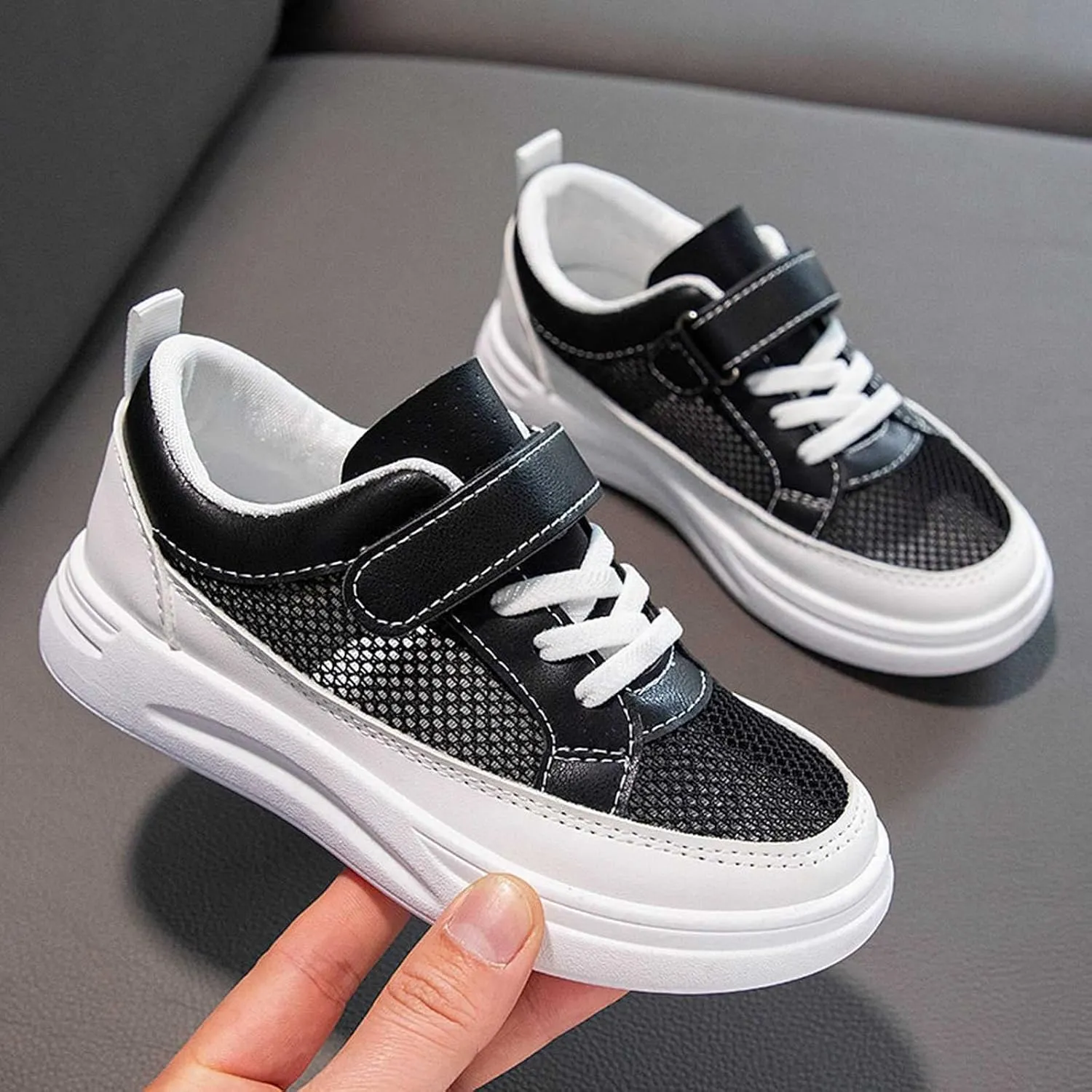 Kids Running Shoes Spring and Summer New Mesh Breathable Non Slip Children's Casual Sports Shoes Non-Slip Walking Shoes
