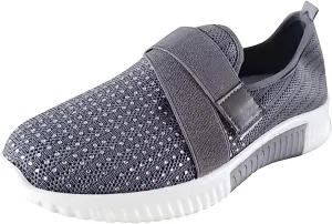 Lausiuoe Tennis Shoes Womens Slip On Wide,Womens Walking Shoes Lightweight Running Shoes Womens Tennis Shoes Non Slip Breathable Mesh Air Cushion Sneakers for Gym Workout Sports