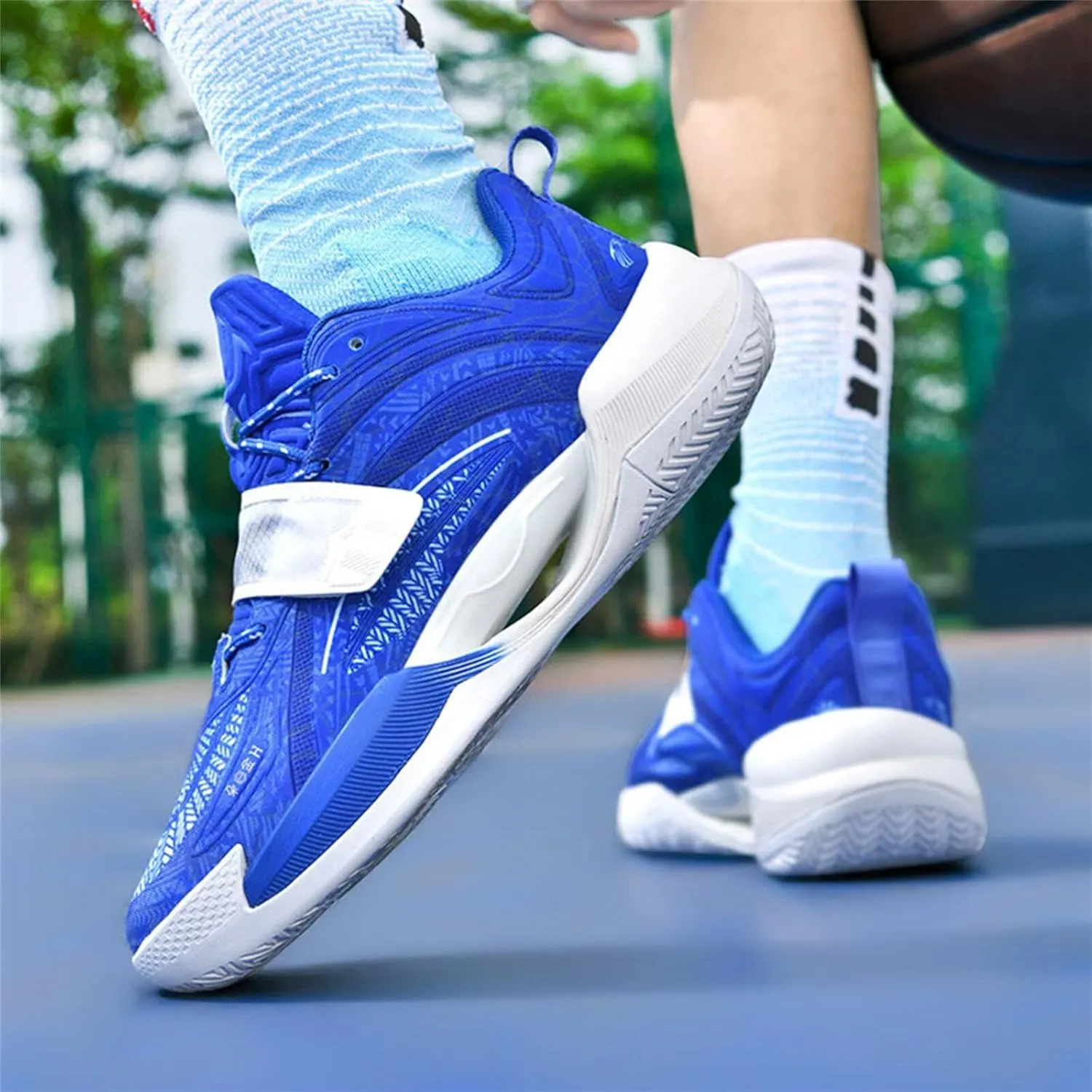 Men's Basketball Shoes for Women Breathable Non Slip Fashionable Comfortable Training Shoes Outdoor Sneakers