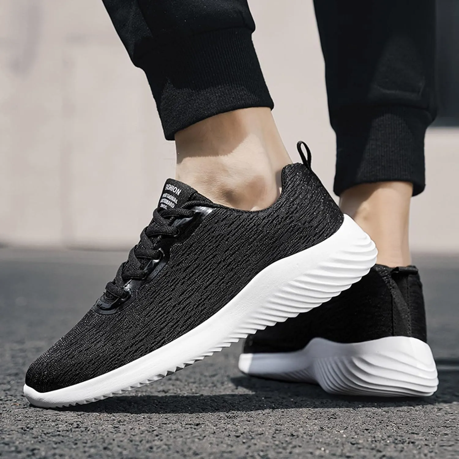 Men's Breathable Stretch Workout Shoes Non Slip Lightweight Workout Shoe Lightweight Non Slip Sneakers for Men
