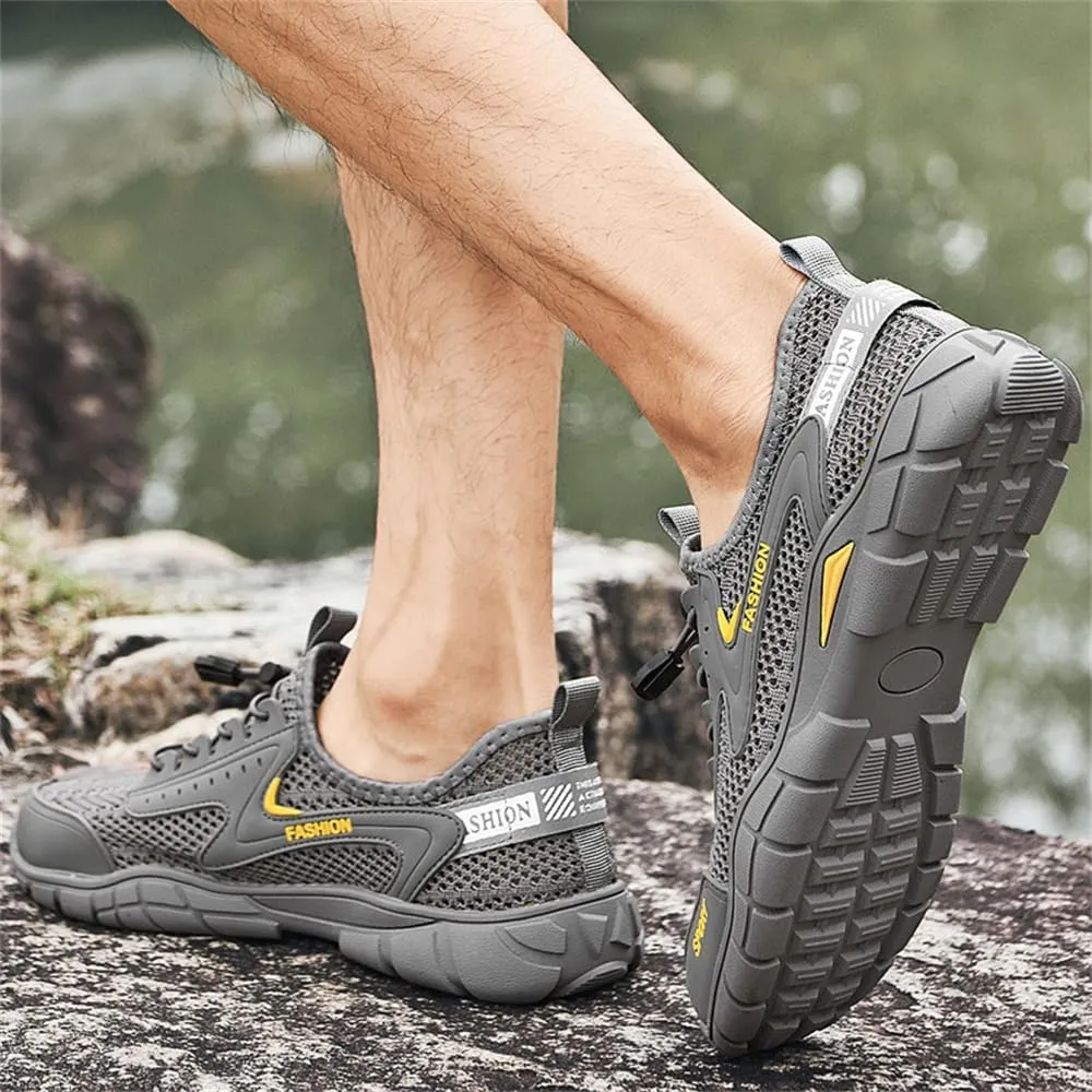 Mens Hiking Shoes Non-Slip Breathable Sneakers
