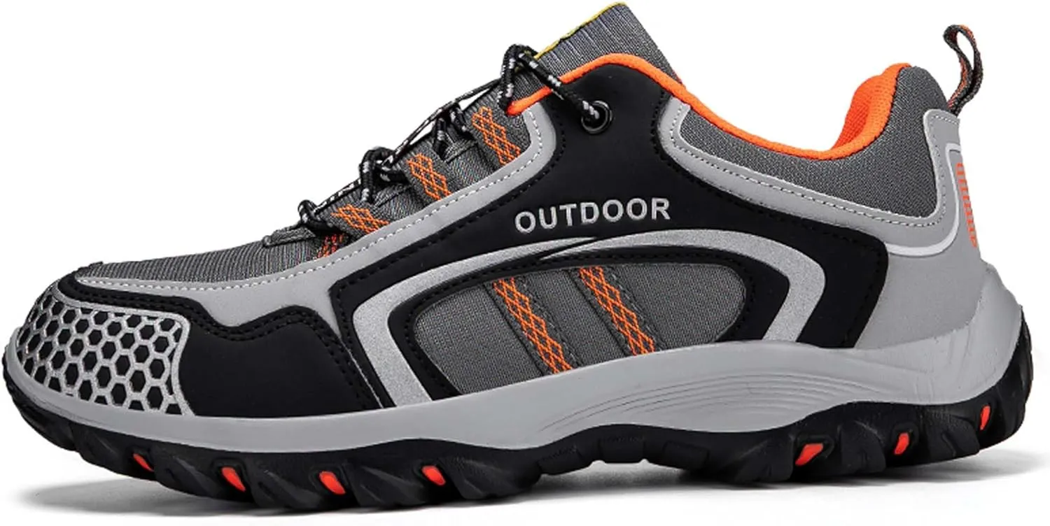 Men's Hiking Shoes Non-slip Climbing Shoes Lightweight Breathable Outdoor Sports Cross-country Shoes and Travel Shoes - Wear-resistant and Comfortable - Rubber non-slip outsole