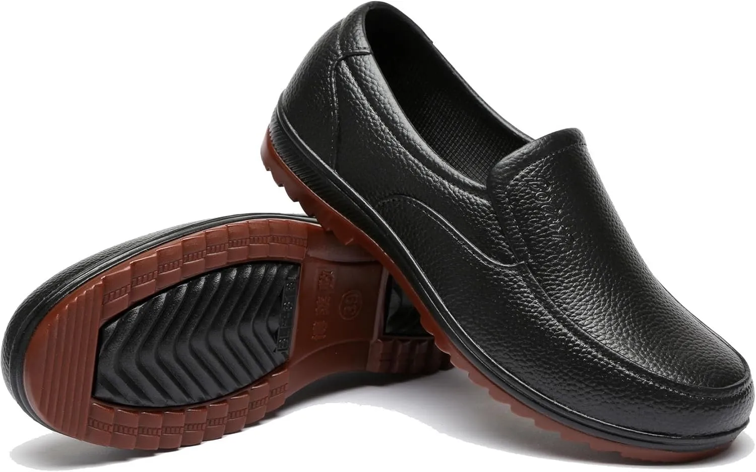 Mens Kitchen Chef Shoe, Men's Non Slip Oil Resistant Wide Waterproof Breathable Professional Chef Shoe, Lightweight Resistant Service Walking Sneakers, for Kitchen and Food Service Work