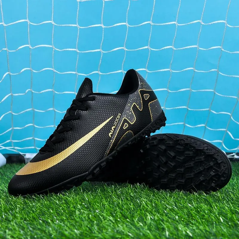 Mens Soccer Shoes Cleats Professional High Top Breathable Training Sneakers