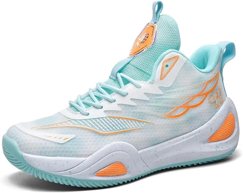 Men's Women's Basketball Shoes High Top Ultra-Light Fashion Anti Slip Breathable Sneakers