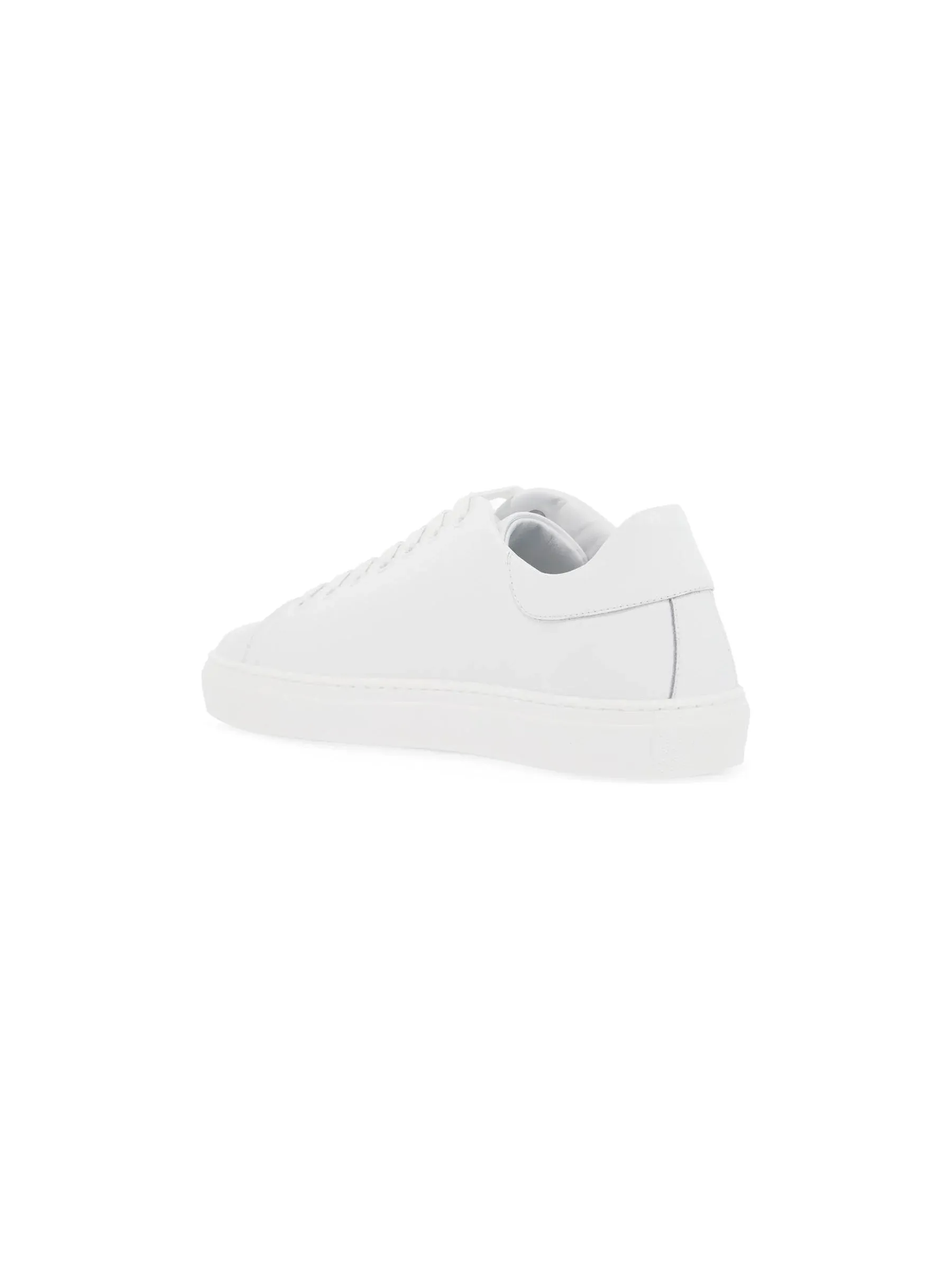 Moschino Logo Embossed Leather Sneakers