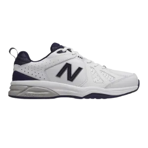 NEW BALANCE MEN'S 624V5 WHITE/NAVY SHOE (2E WIDE)