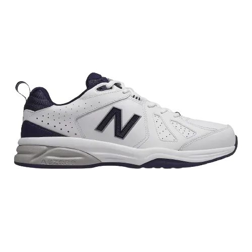 NEW BALANCE MEN'S 624V5 WHITE/NAVY SHOE (2E WIDE)