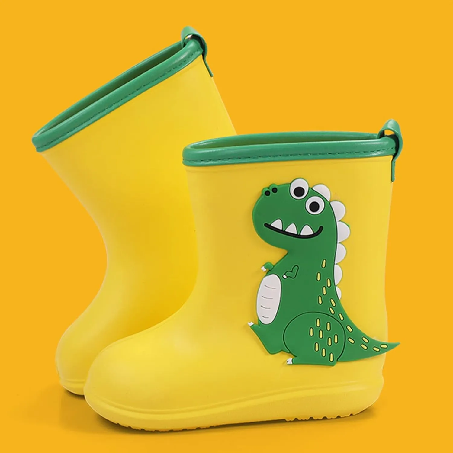 New Toddler Kids Children Rain Boots Boys Girls Baby Cartoon Animals Shoes Non Slip Rubber Boots Link Shoes
