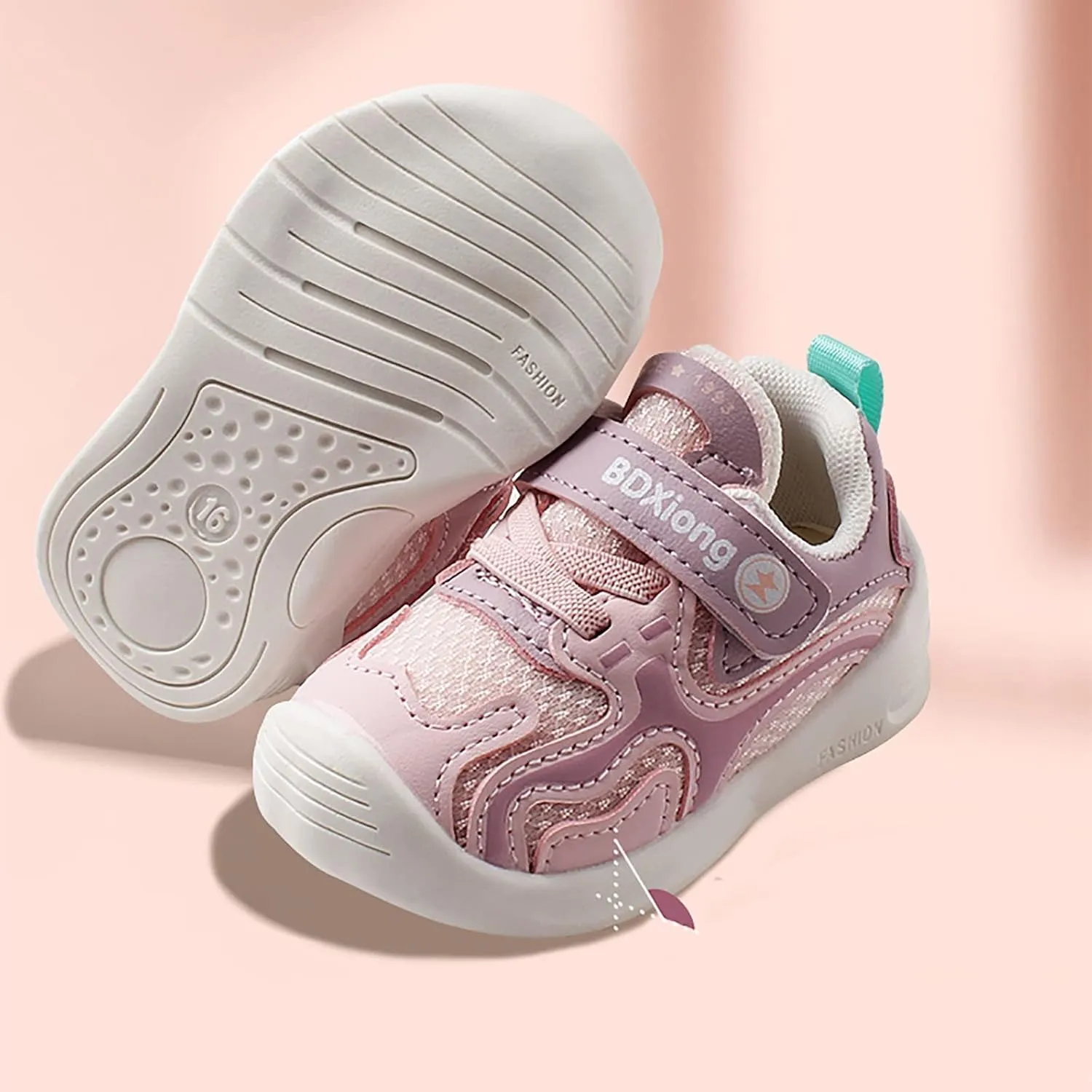 Non-Slip First Walking Shoes Infant Sneakers Baby Breathable Mesh Lightweight Non Slip Baby 612 Months