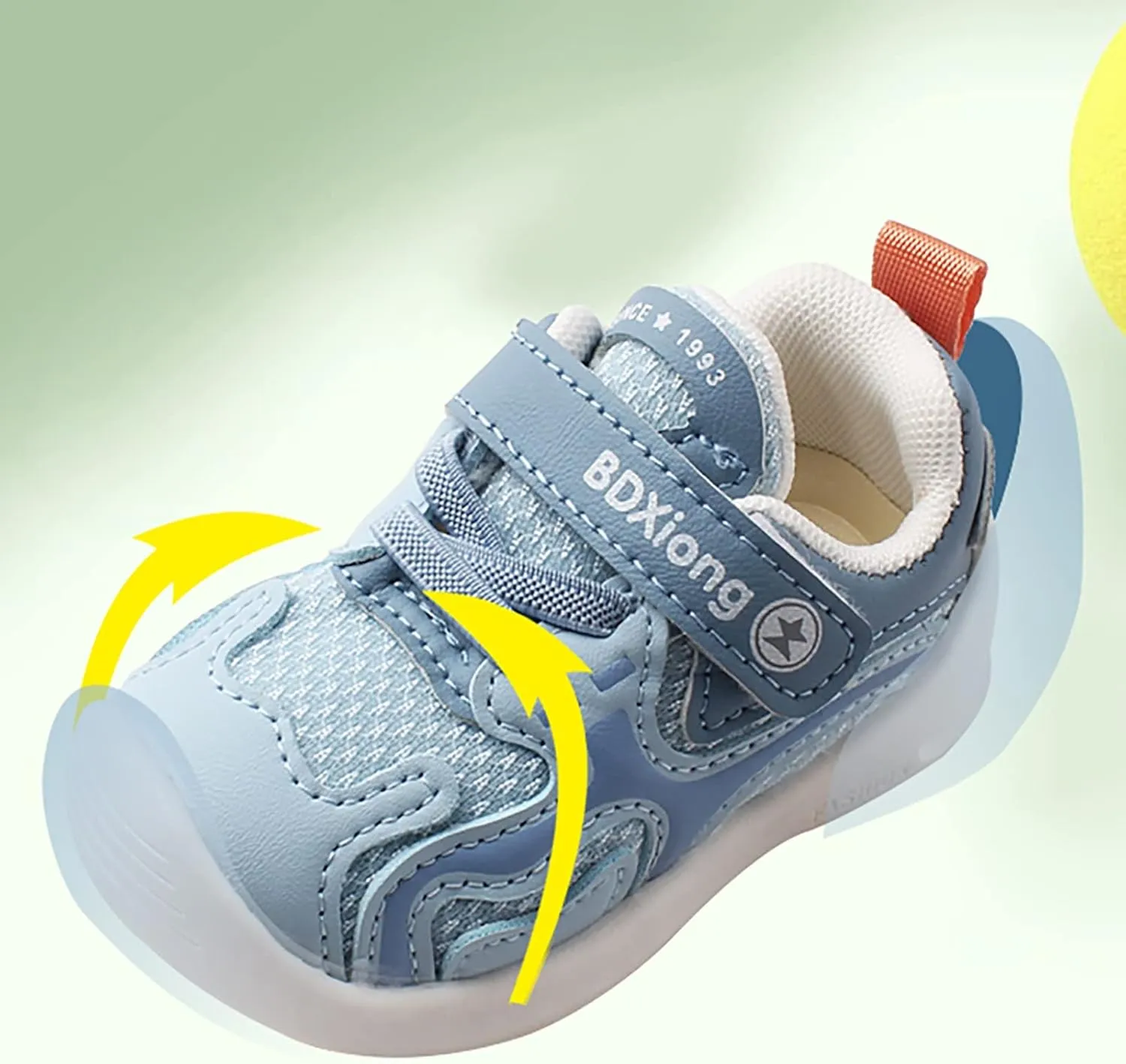 Non-Slip First Walking Shoes Infant Sneakers Baby Breathable Mesh Lightweight Non Slip Baby 612 Months