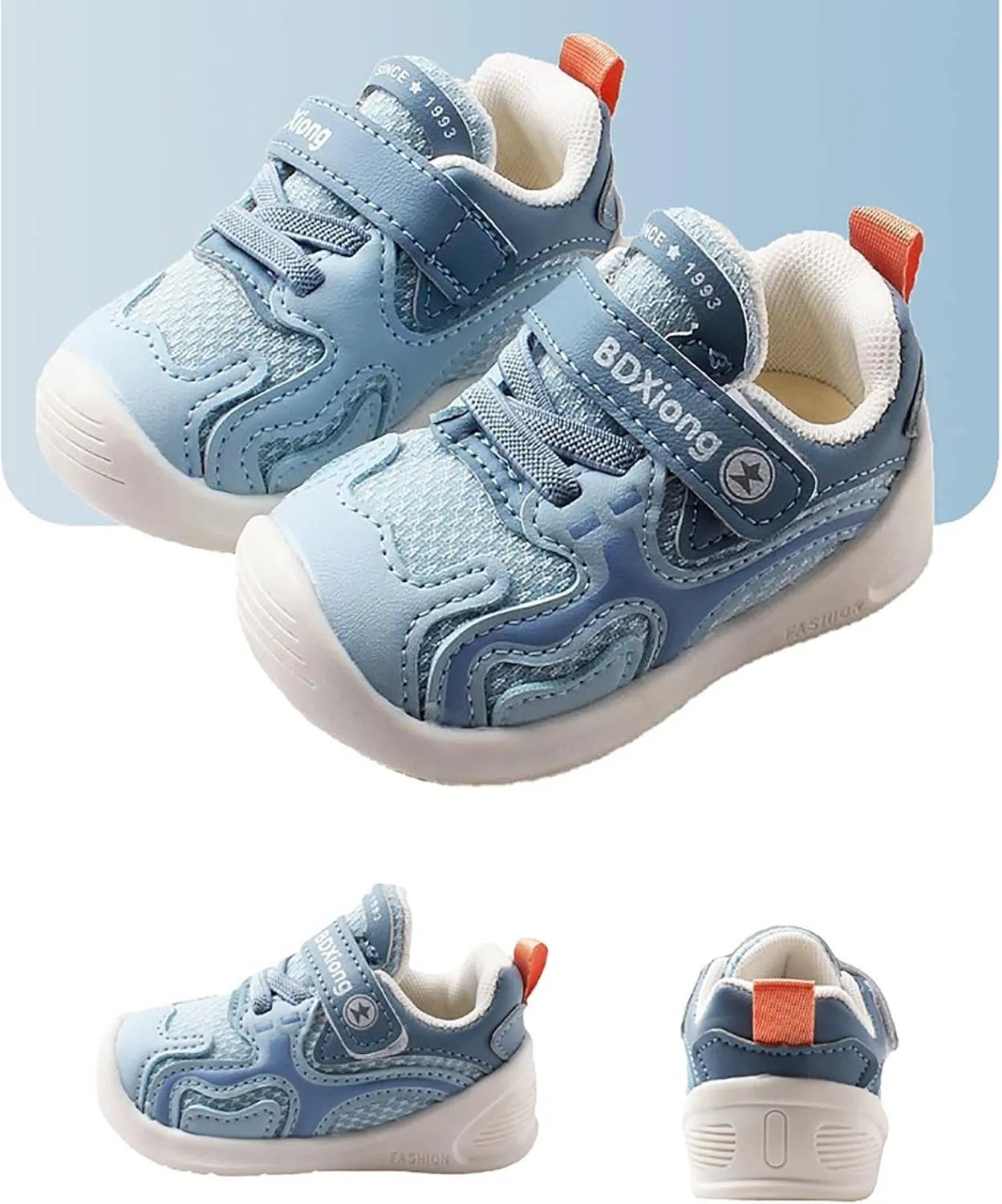 Non-Slip First Walking Shoes Infant Sneakers Baby Breathable Mesh Lightweight Non Slip Baby 612 Months