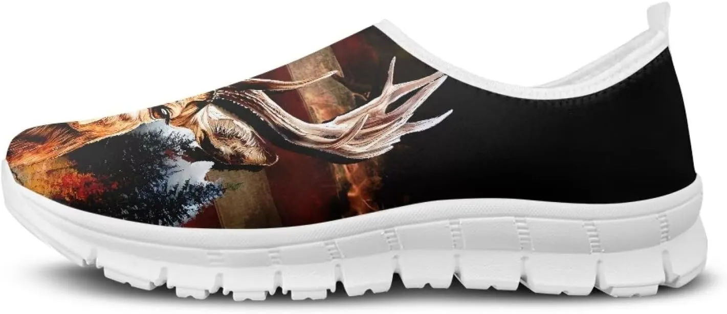 Non Slip Shoes for Men Lightweight Running Sneaker Laceless Design