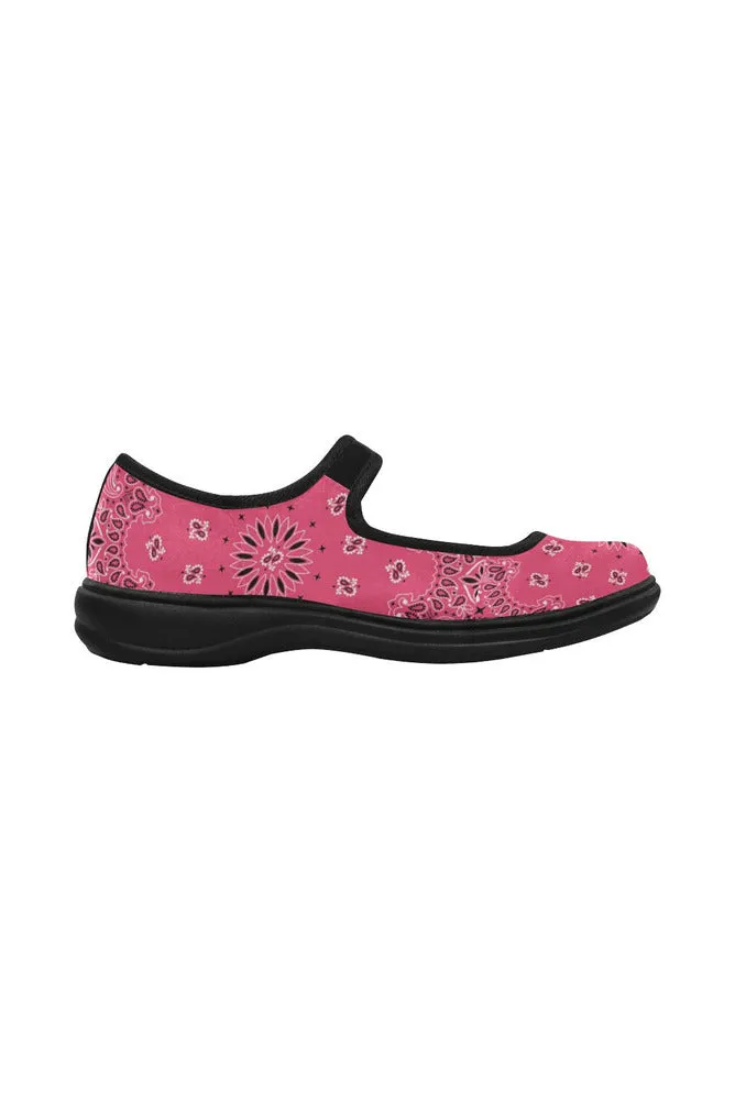 Pink Bandana Mila Satin Women's Mary Jane Shoes