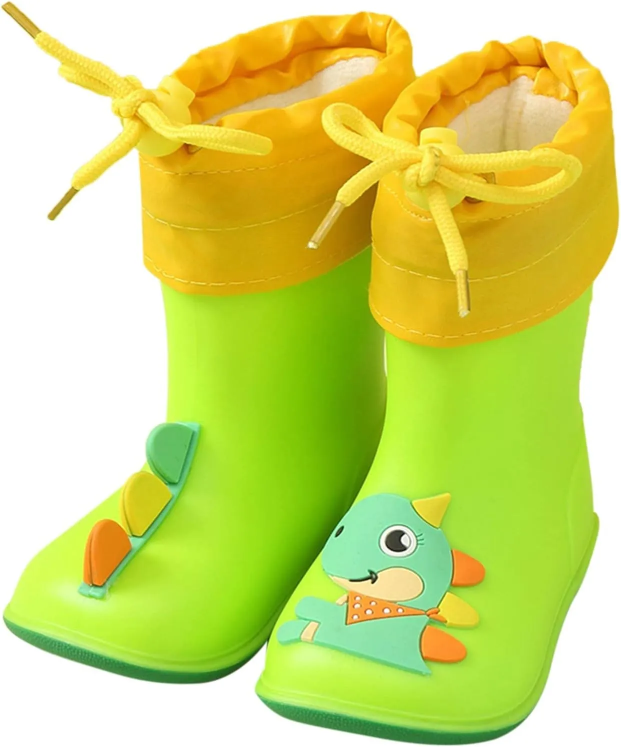 Rain Boots Baby Colorful Cartoon Animal Plush Children Water Shoes EVA Soft Outdoor Kids Rain Boots Girls Suede