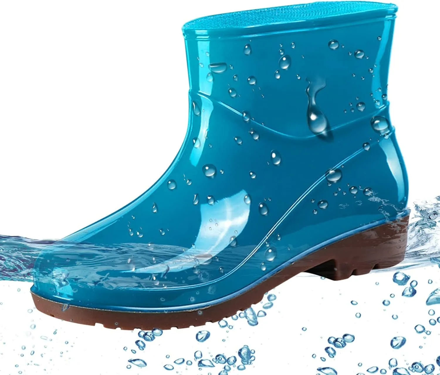 Rain Boots Women Women's Short Rain Boots Waterproof Garden Shoes Outdoor Work Boot for Hunting Gardening Farming