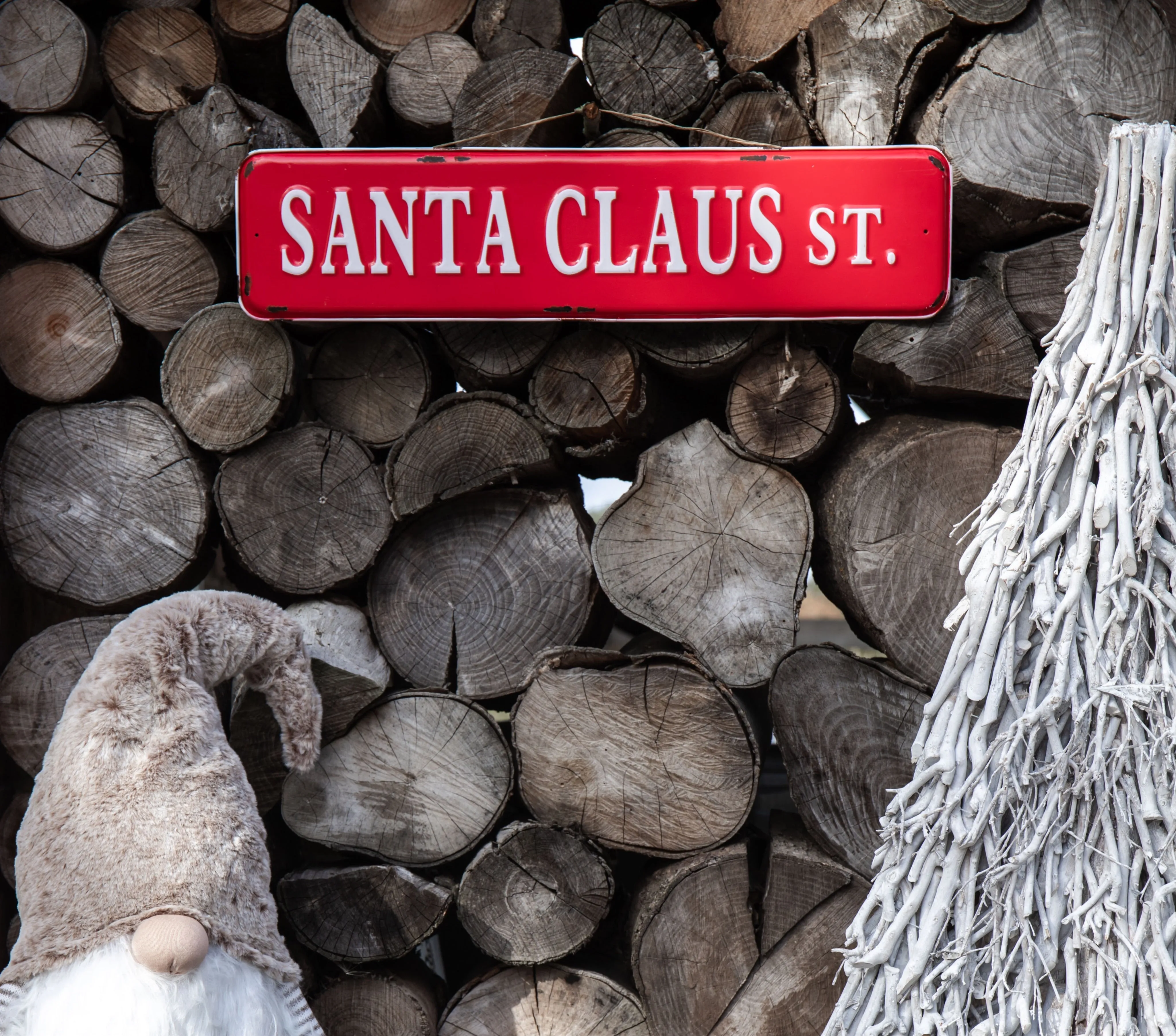 Santa Claus St. Metal Sign
