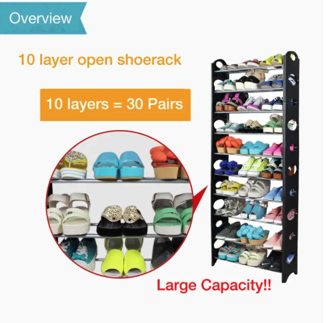 Shoppy 4/10 Tier Shoe Lovers Organizer Rack