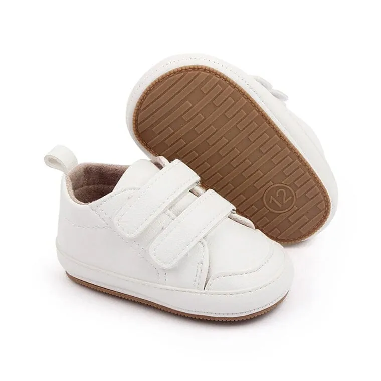 Solid Velcro Baby Sneakers
