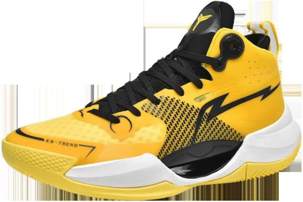 SUKKCCNO Men's Shock Absorption, Wear-Resistant and Luminous Basketball Shoes, Teenagers' Breathable Sneakers, Breathable and Comfortable