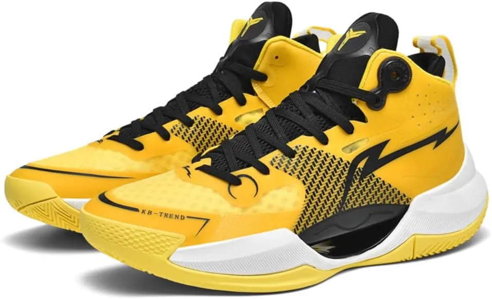SUKKCCNO Men's Shock Absorption, Wear-Resistant and Luminous Basketball Shoes, Teenagers' Breathable Sneakers, Breathable and Comfortable