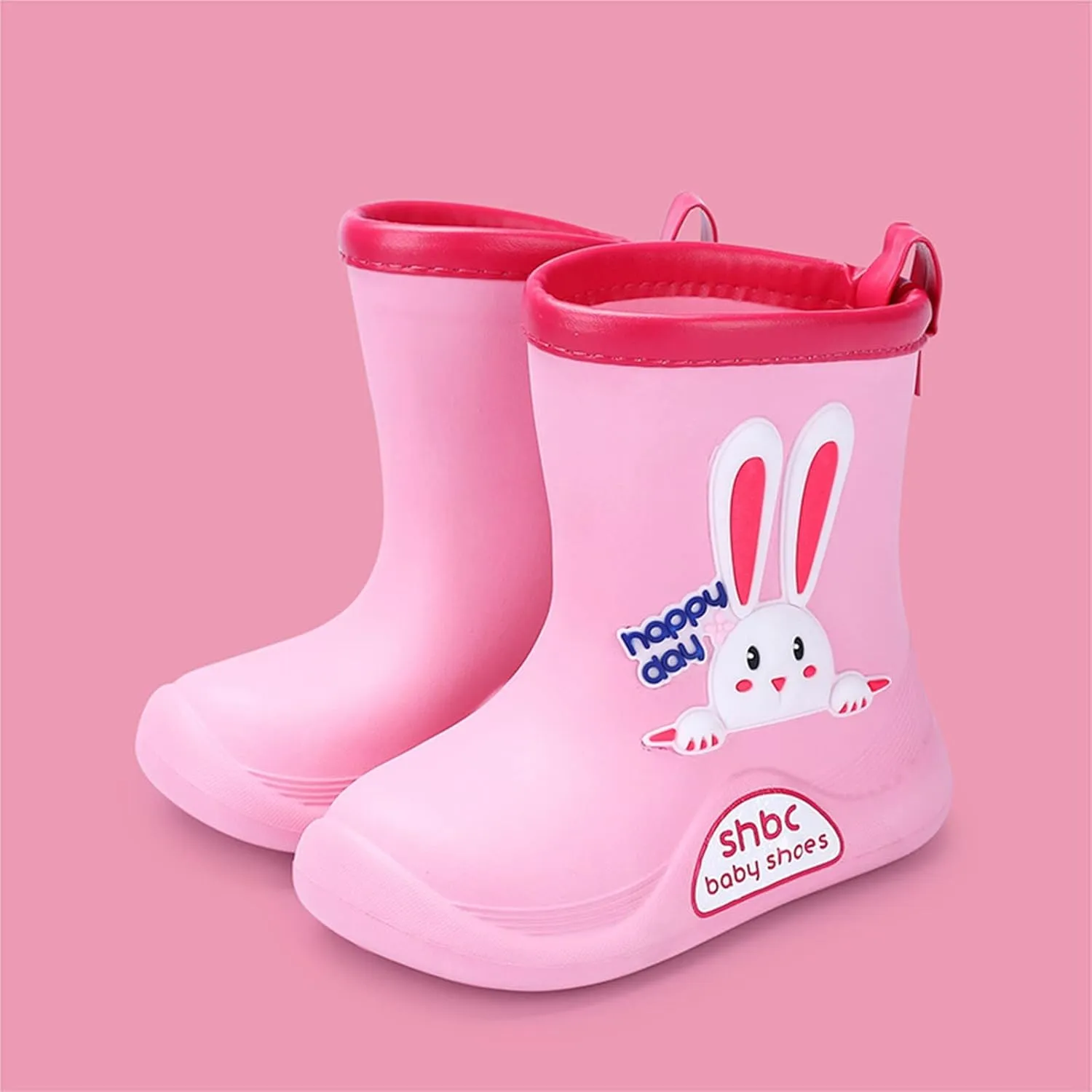 Toddler Dinosaur Rain Boots Waterproof Rubber Kids Rain Boots for Girls Boys Outdoor Non Slip Soft Garden Boots