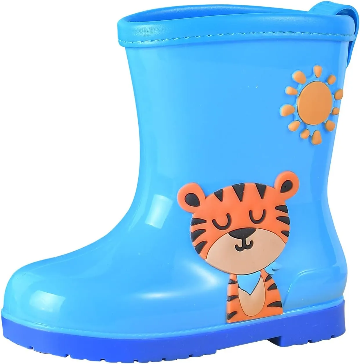 Toddler Rain Boots Baby Rain Boots Short Rain Boots for Toddler Easy-on Cute Lightweight ??aterproof Non Girls Heels