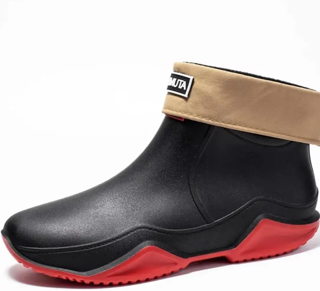 Trendy Outdoor Kitchen Non-slip Rain Boots, Motorcycle Waterproof Shoes, Rain Shoes Rubber Shoes Water Shoes Fishing Shoes For Women & Men