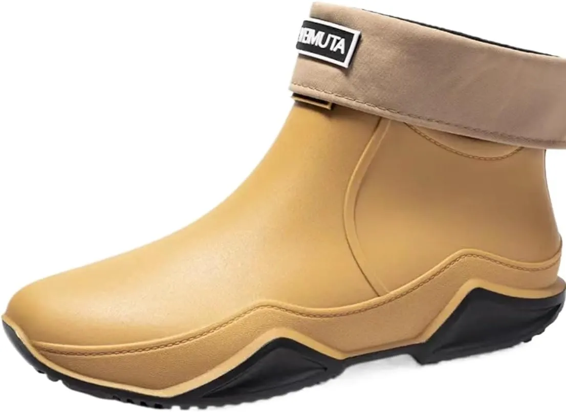 Trendy Outdoor Kitchen Non-slip Rain Boots, Motorcycle Waterproof Shoes, Rain Shoes Rubber Shoes Water Shoes Fishing Shoes For Women & Men