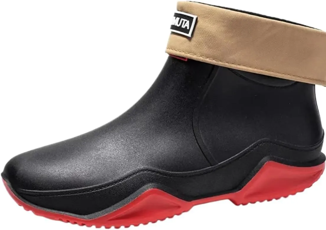 Trendy Outdoor Kitchen Non-slip Rain Boots, Motorcycle Waterproof Shoes, Rain Shoes Rubber Shoes Water Shoes Fishing Shoes For Women & Men